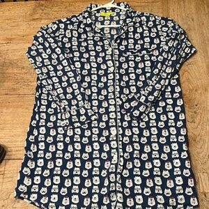 Roller Rabbit Polar Bear Print Pajama Dress – Size Medium